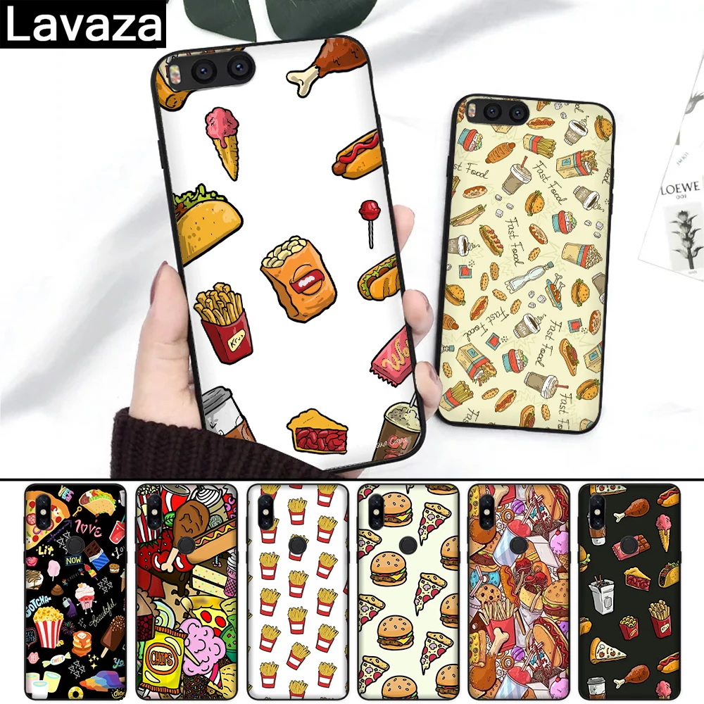 

Lavaza French fries burger cartoon Silicone Case for Xiaomi Redmi 4A 4X 5A S2 5 Plus 6 6A Note 4 Pro 7 Prime