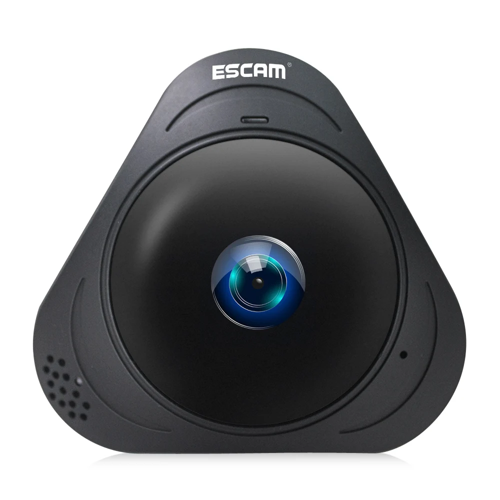 ESCAM Q8 HD 960P 1.3MP 360 градусов панорамный монитор рыбий глаз wifi ИК Инфракрасная камера VR камера с двухсторонним аудио детектором движения