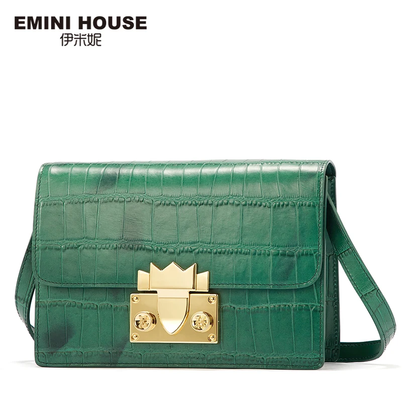 Женская сумка через плечо EMINI HOUSE из натуральной воловьей кожи дизайнерская