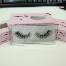 Горячая распродажа! 3D норки ресницы Природный расширение полосы норки ресницы ручной ресницы shhipping