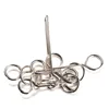 New Magic Metal Ring Puzzle Solution Metal Alloy Brain Games Patience Of Practice Multi-Shaped Intelligence Games Puzzles 5