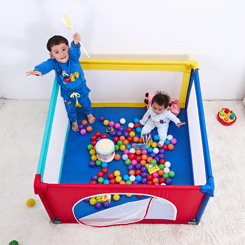 Baby Game Fence Portable Baby Playpen Crib Crawling Pad Toddler Game Fence Home Kids Safety Play Anti-fall Playpen 0~5Y