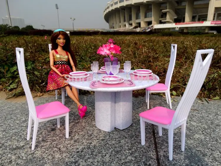 Compare Prices On Barbie Living Room Furniture Set- Online Free Shipping Girl birthday gift plastic Play Set Furniture Living room chairs doll furniture doll accessories - Compare Prices On Barbie Living Room Furniture Set- Online