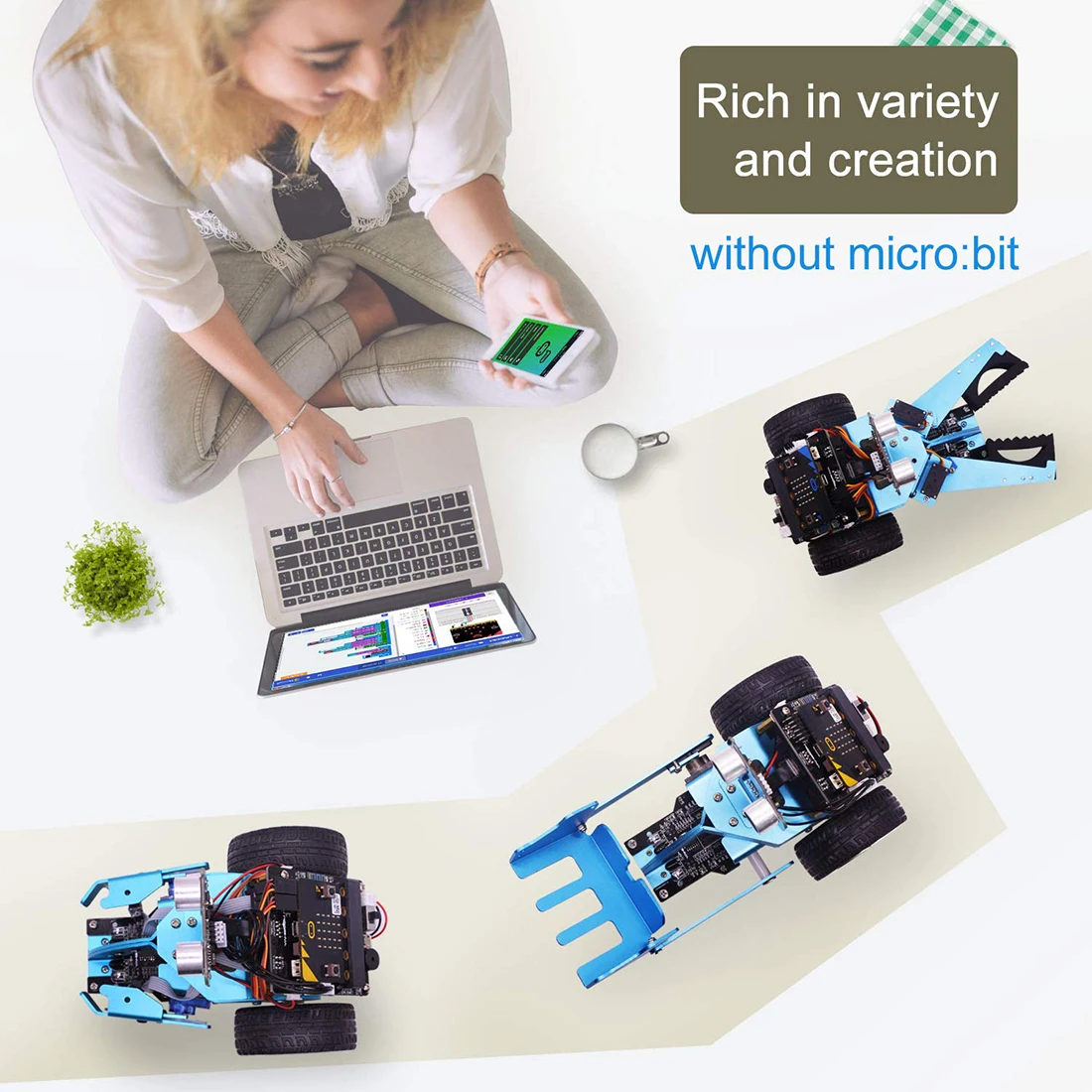 Brinquedo para Micro: Brinquedos + Bluetooth Vapor Robô Carro Bit Bbc Mainboard Gráfico Programável ir Rastreamento Módulo s 3-em-1 Tem 16 robô brinquedos + bluetooth ir rastreamento módulo