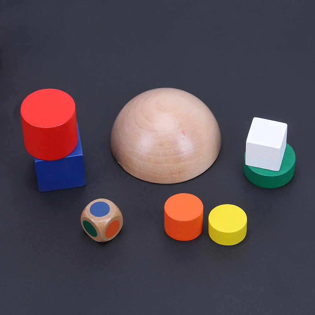 1 Pcs Colored Wooden Geometric Blocks kids Balancing Game toys Montessori Learning Educational Toys For Children Family Game Toy 1 Pcs Colored Wooden Geometric Blocks kids Balancing Game toys Montessori Learning Educational Toys For Children Family Game Toy