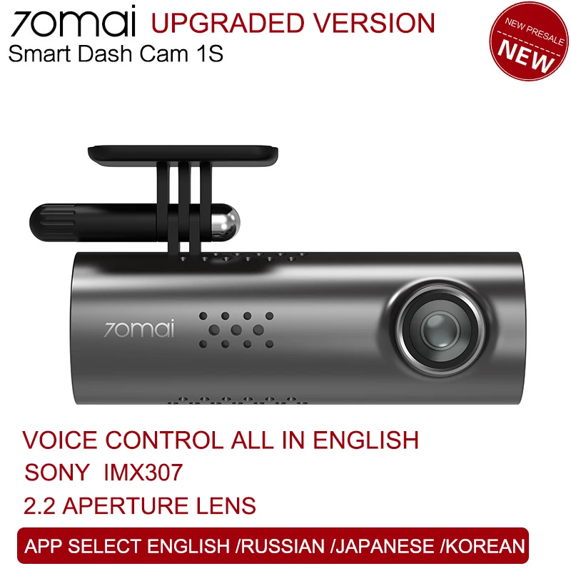 

70mai Smart Dash cam 1S Voice Control Cam 1080HD Night Vision smart Car DVR Wifi 70 mai Car Camera Auto Record Dashcam