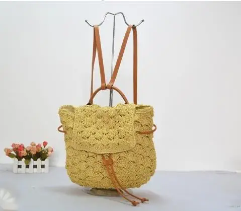 40X26CM школьная сумка летний соломенный рюкзак Студенческая соломенная