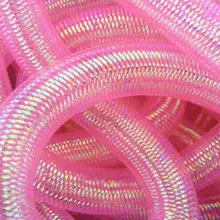 Неоновая фуксия опалесцирующая металлическая трубчатая крошка CYBERLOX розовая 60 ярдов