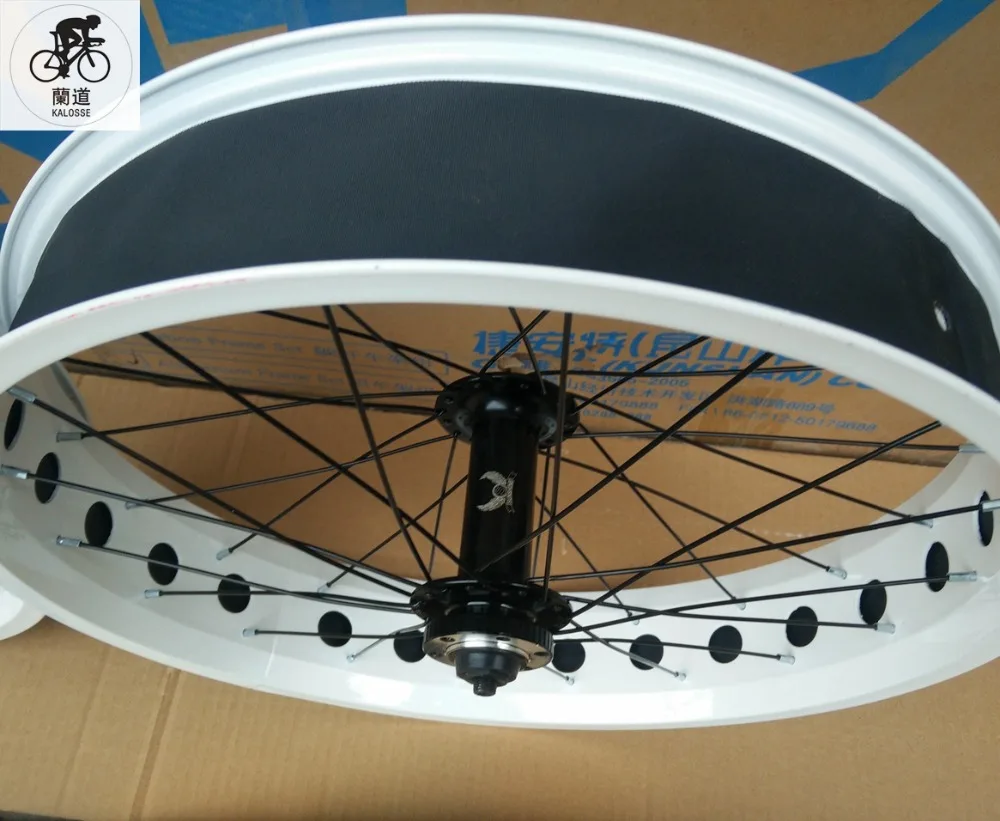Best Kalosse  Beach Bicycle wheels  20 inch   Children bike wheel  20*4.0 tires  36 holes Beach bicycle   fat bike  8/9/10S cassette 5