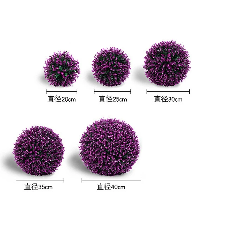 Зеленый травяной шар искусственный растение Милан травяной шар пластиковый шар из самшита Эвкалиптового шара Свадебная вечеринка наружное украшение бонсай