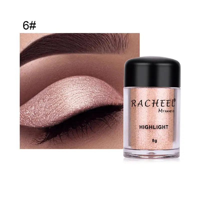 

RACHEEL Single Color Metal Eyeshadow Powder Shaping Brightening Powder Highlighter Eye Shadow Powder Eye Cosmetic Product