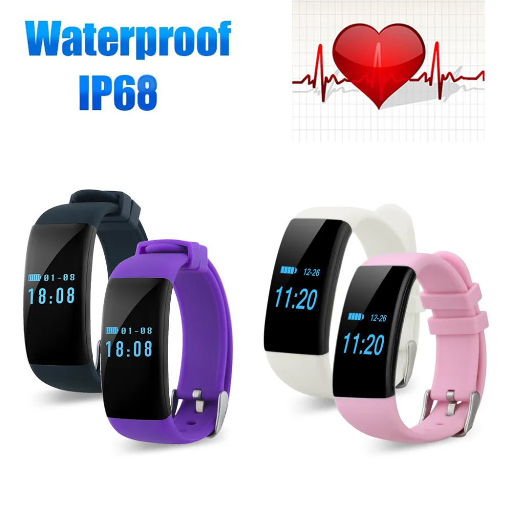 Bluetooth font b Smartwatch b font Smart Watch D21 Wristband Bracelet Band Heart Rate Smartband Activity