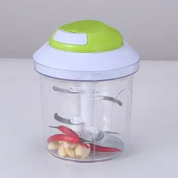 

Multi-functional large-scale manual vegetable cutter portable hand-pulled garlic cutter whirlwind meat mincer chopper