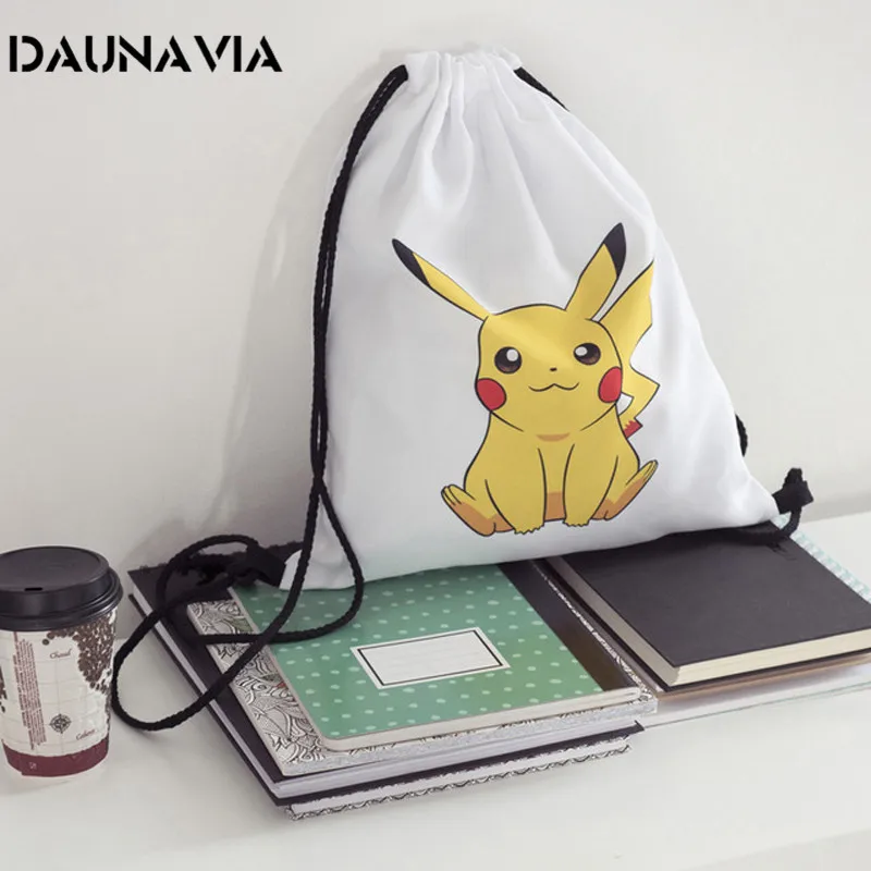 

20 Cute Pokemon School Anime Backpack Mochila Escolar 3D Drawstring Bag Backpacks Mochilas Escolares Adolescentes  Femininas