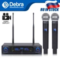 Perfekte Sound Qualität! Debra D 102 UHF Wireless Dual Handheld Mikrofon Mikrofone System für Führen Zeigen Kirche rede Karaoke party|Mikrofone| -