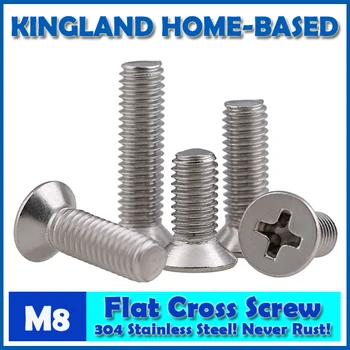 

M8 GB819 Phillips Flat Countersunk Head Screws With Cross Recess Machine Screw 304 Stainless Steel DIY Repair Accessory