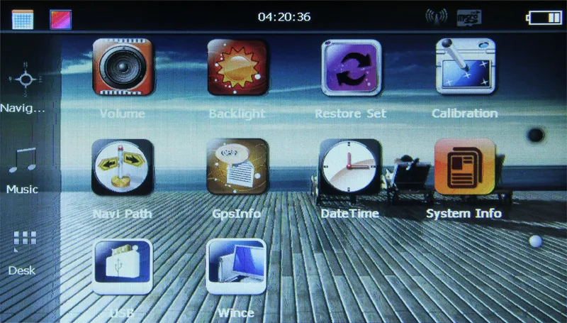 KMDRIVE 8GB 7” Touch Screen GPS Navigation with Sunvisor
