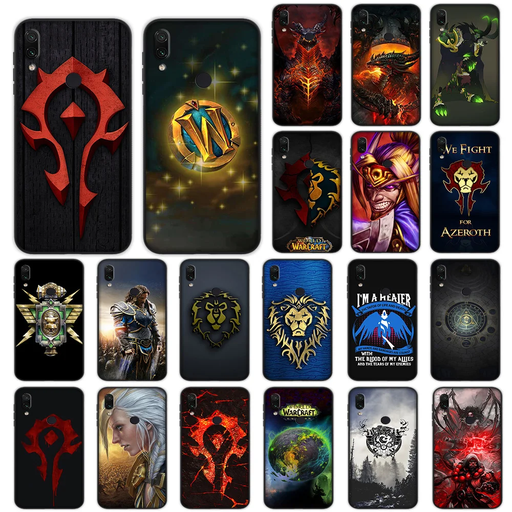 

World of Warcraft Soft Case for Xiaomi Redmi Note 4 4X 6 7 8 Pro 5 Plus 5A 6A Cover