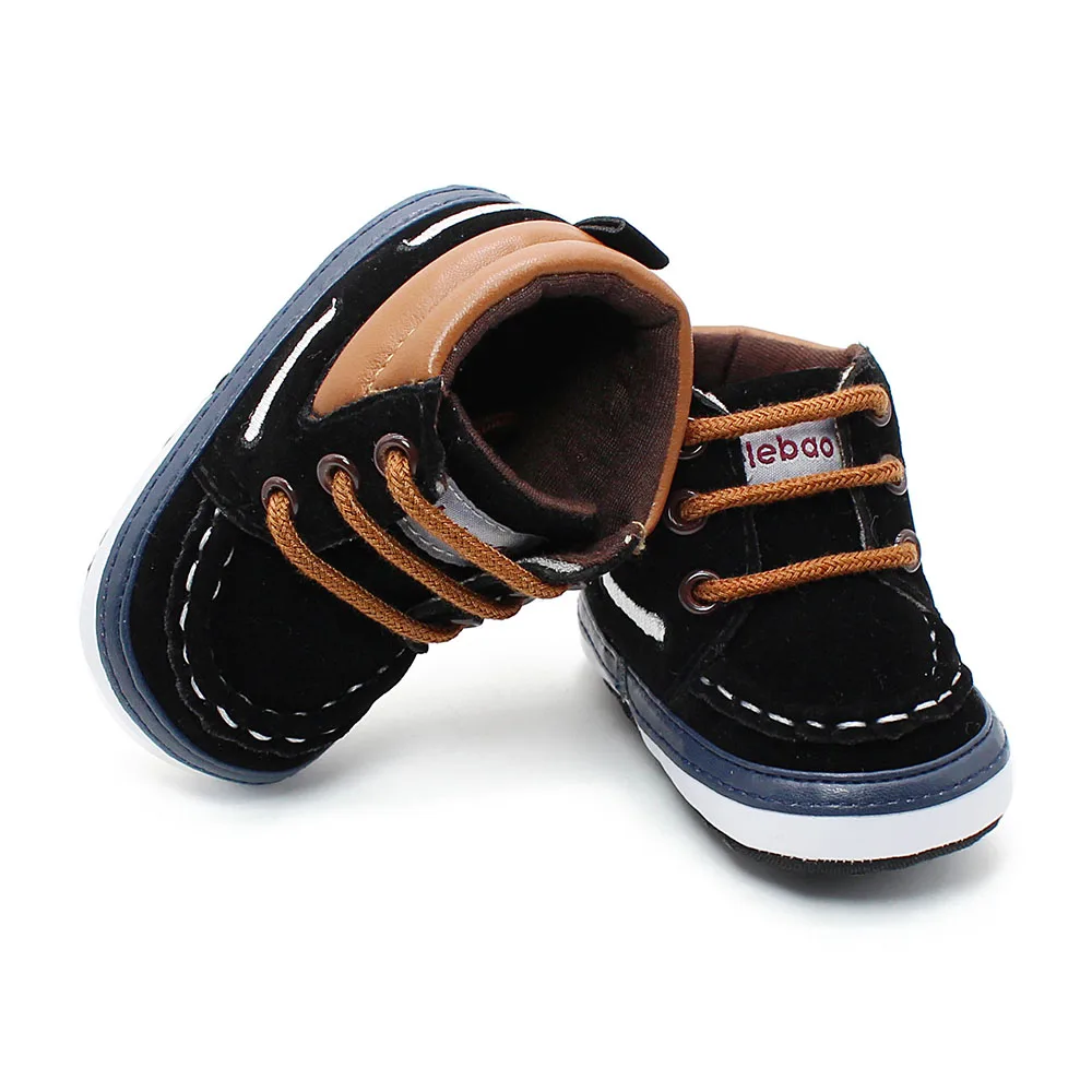 Autumn Winter Frosted Texture Soft Bottom Tassel Toddler Shoes By Hand Baby Shoes Cotton Shoes Keep Warm Lace Up First Walkers