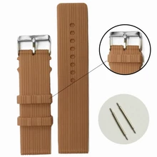 24 мм шоколадно-коричневая силиконовая форма-украшение для торта унисекс для ремешка часов WB1071V24JB