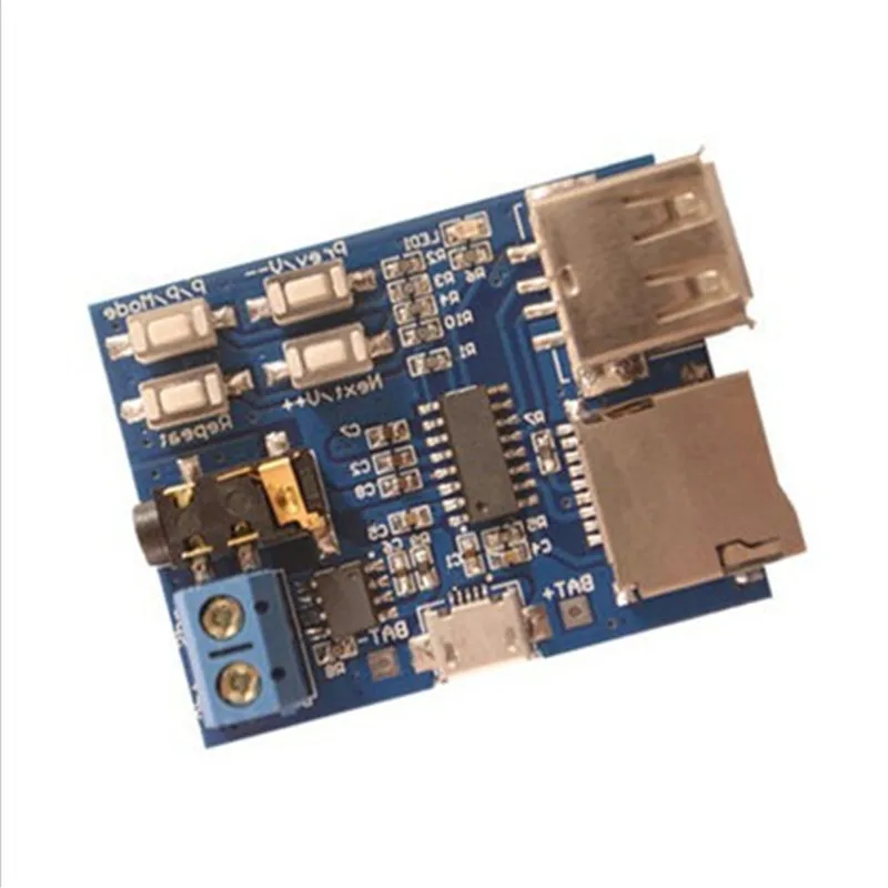 

Mp3 nondestructive decoder board Built-in amplifier mp3 module mp3 decoder TF card U disk decoding player