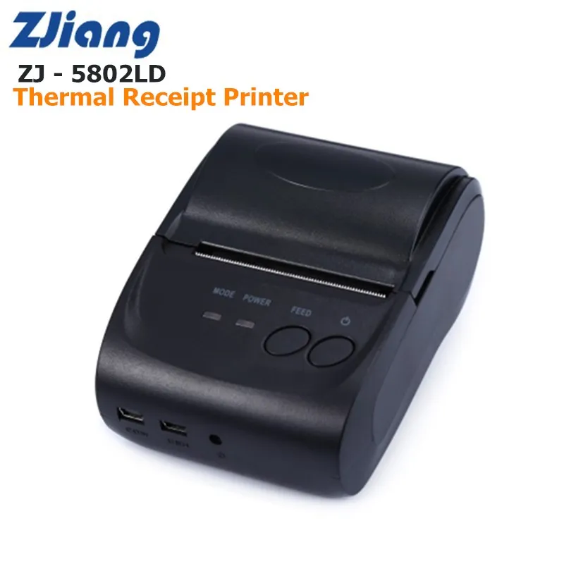 

ZJiang ZJ - 5802LD Mini Portable Android Bluetooth Port 58mm Thermal Receipt Printer 1500mAh Rechargeable Thermal Print Machine