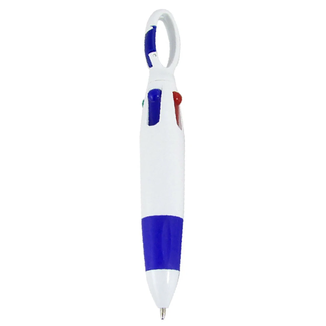 

BLEL Hot White Blue Plastic Barrel Multicolor 4 in 1 Ballpoint Pen for Students