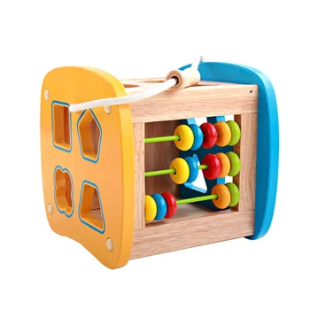 

Toddlers Colorful Shape Educational Baby Toy Wooden Beads Activity Early Development Toys Puzzle Set for for Children Learning