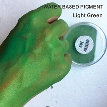 FPLG 30 г/шт., чистый светильник на водной основе, пигментная краска зеленого цвета для лица и тела, макияж для костюмированной вечеринки, нарядное платье, инструмент для красоты и макияжа