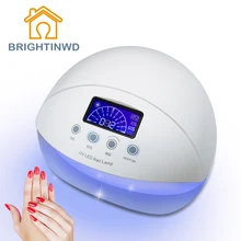 50W UV Lamp Nail Polish LED Purple Light 100-240V EU Plug 30S 60S 90S Timer Drying Fingernail Toenail BRIGHTINWD