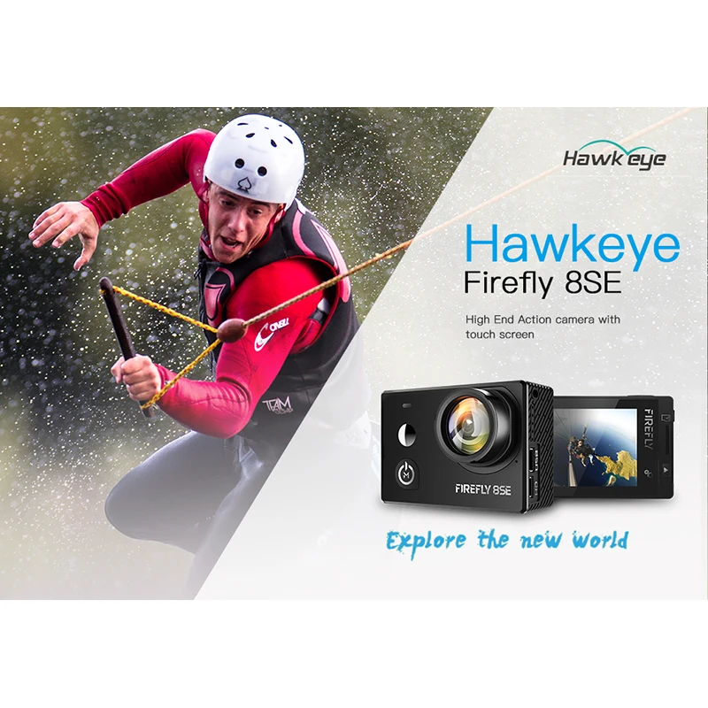 

In Stock Hawkeye Firefly 8SE Action Camera With Touchscreen 4K 30fps 90/170 Degree Super-View Bluetooth FPV Sport Action Cam