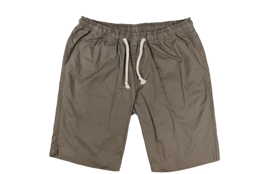 TQQT Mens Shorts Elastic Waist Thin Cargo Short Cotton Material Bermuda Pockets Male Short Bermuda Low Waist Solid Shorts 7P0117