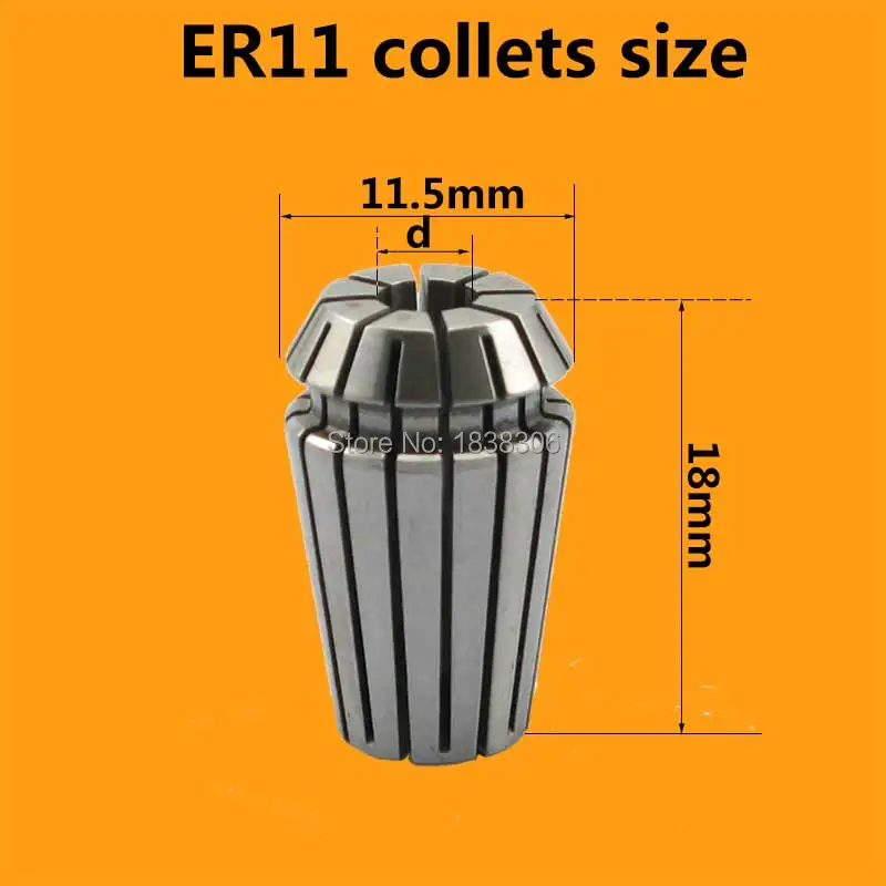 ER 8 4.5 mm Clamping Range 4.0 mm Centaur 80-008 RD/ER 8 Collet System Standard Precision ER 8 4.5 mm Clamping Range 4.0 mm Centaur 80-008 RD/ER 8 Collet System Standard Precision