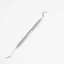 Двойной концы инструмент для удаления зубного камня стоматологический для чистки зубов гигиенический зонд крюк выбрать стоматологический инструмент из нержавеющей стали продукты 160*50 мм