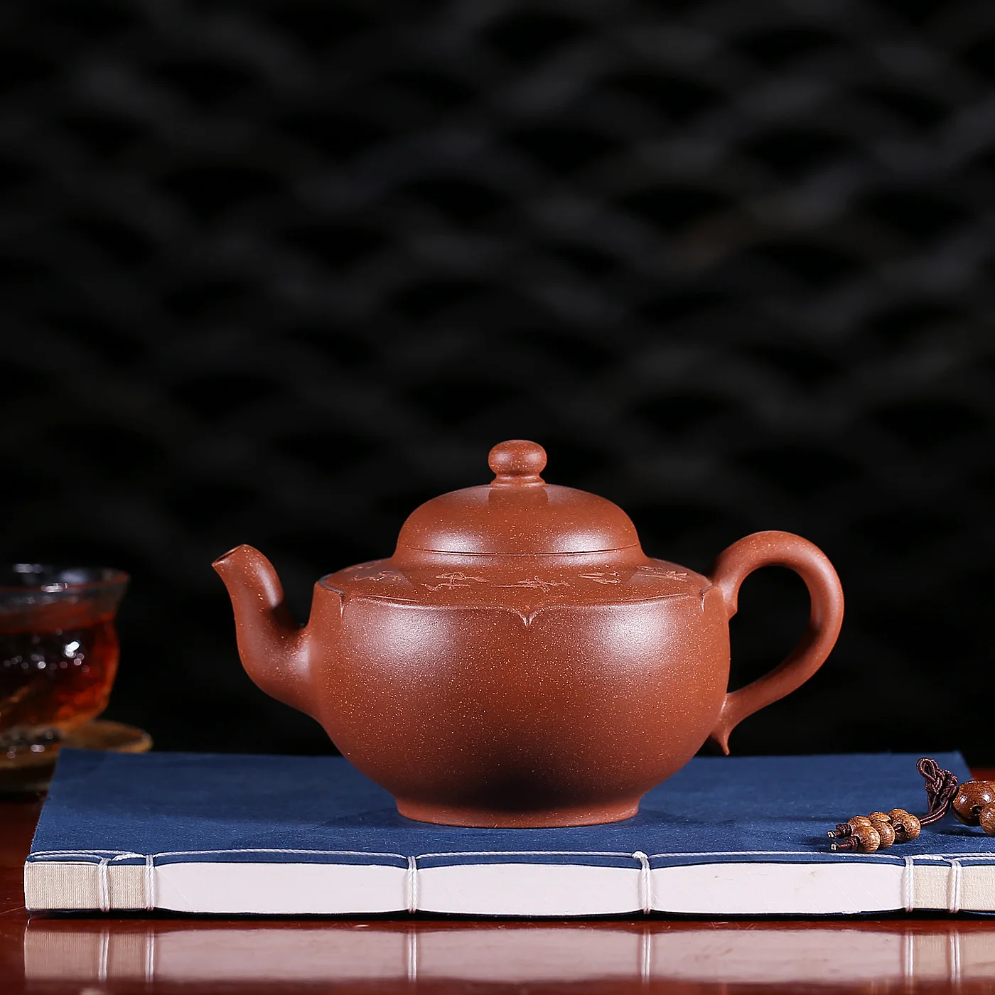 

Teapot Full Manual Lotus Leaf Clear Famous Fan Yujun's Landing Mud Kungfu Online Teapot Tea Set Wholesale Direct Selling
