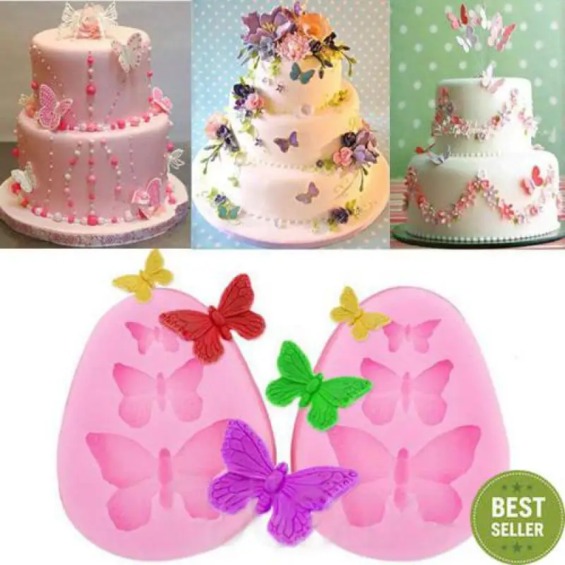 Butterfly Shape Silicone Fondant Cake Molds Cake Decorating Tools