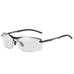 2019 без оправы фотохромные солнцезащитные очки для женщин для мужчин вождения поляризованные солнцезащитные очки Хамелеон Модные Защита