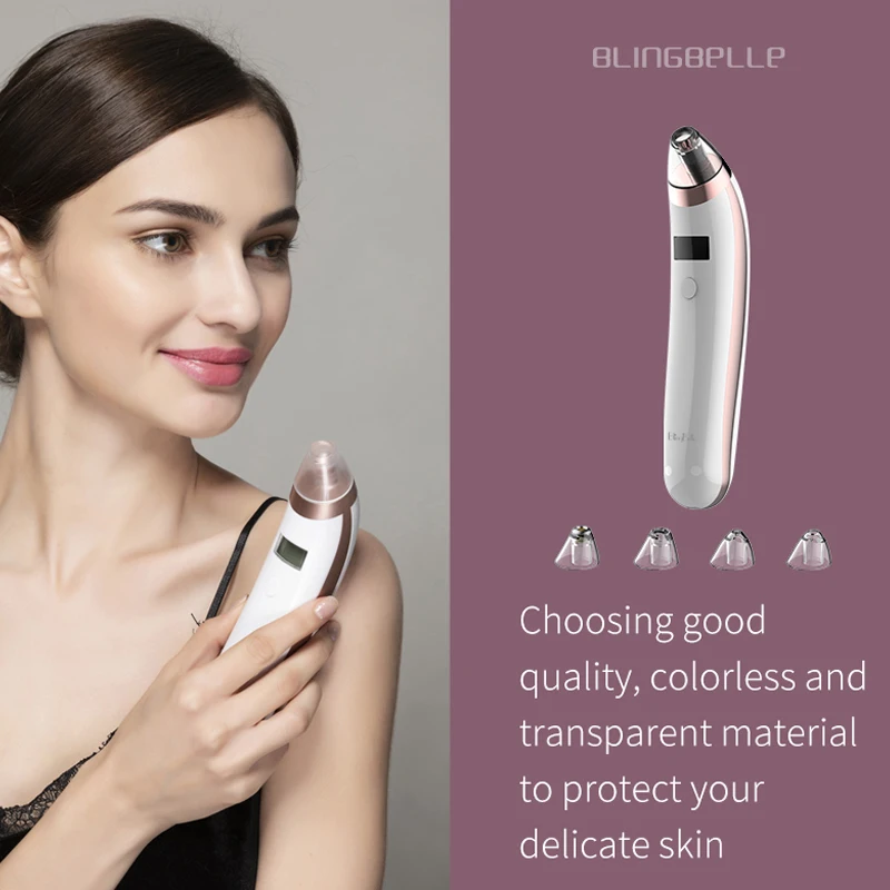 

BlingBelle Vacuum Blackhead Remover Acne Suction Machine Remover Blackhead Pore Vacuum Cleaner Usb Charge Beauty Instrument