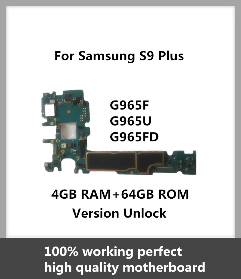Новое поступление отличная материнская плата для Samsung S9 Plus G965FD 64 Гб Заводская
