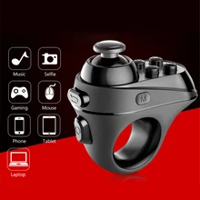 Беспроводной Bluetooth пальцем игровой контроллер адаптер Мышь селфи переключатель страниц Функция Поддержка iOS и Android системы