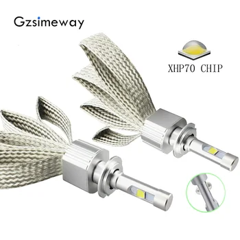 

2PCS Car Led H4 55W lamp 6000K H11 XHP70 Led D2H H7 9005 HB3 HIR2 9006 HB4 9004/7 D2S D4S headlamp 13200LM 12V H8 Car fog Light