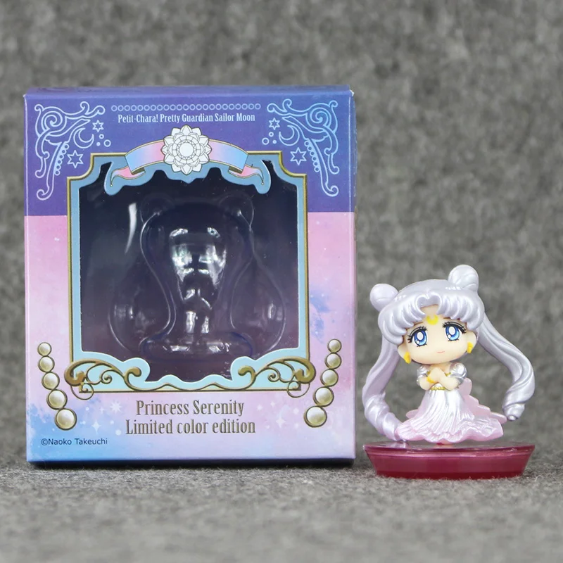 

6cm Sailor Moon Petit Chara Pretty Guardian Princess Serenity Mini PVC action figure Model Toy