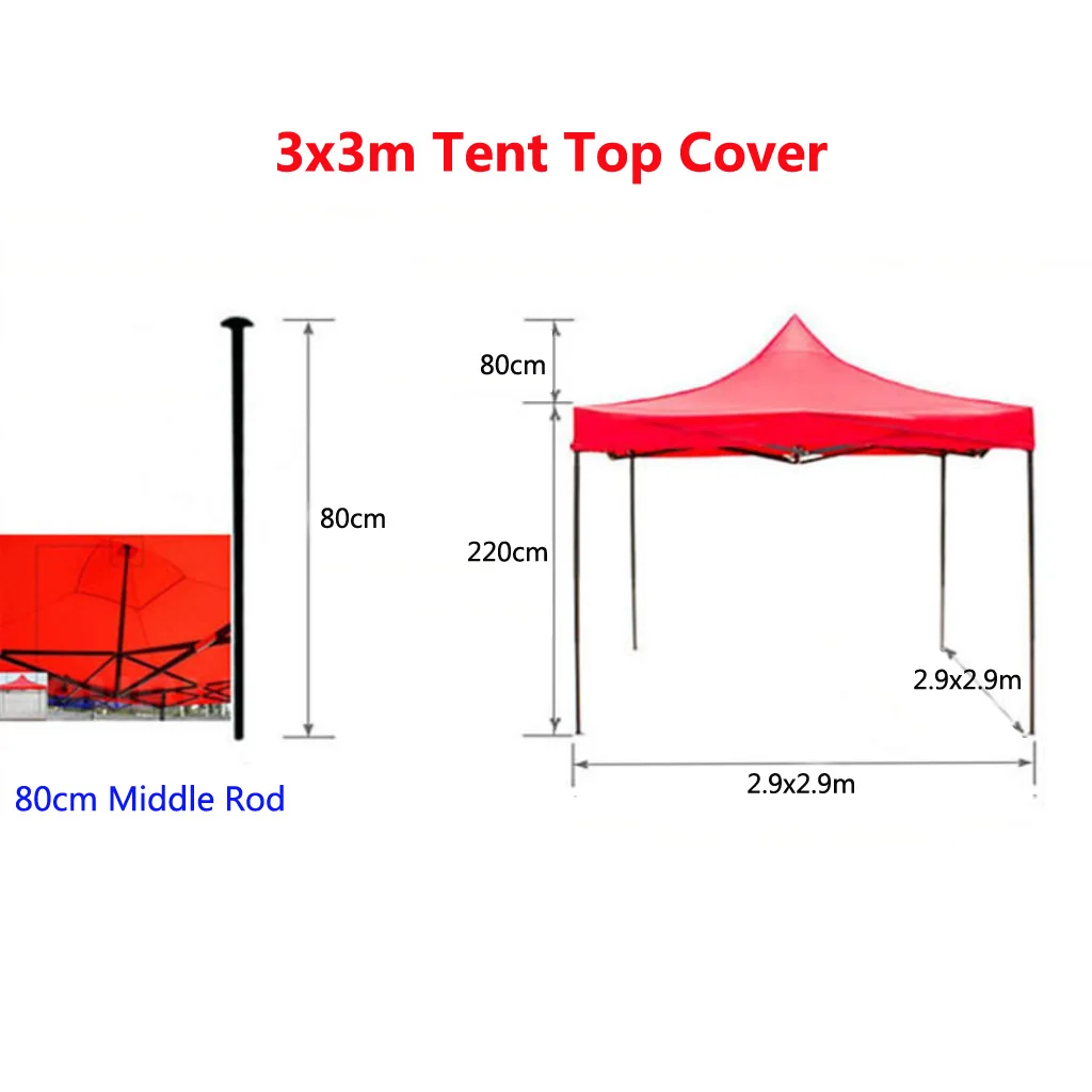 Outdoor Tent Accessories Tools Red Blue Replacement Oxford Camping Tent Canopy Awning Top Cover Outdoors Camping Waterproof