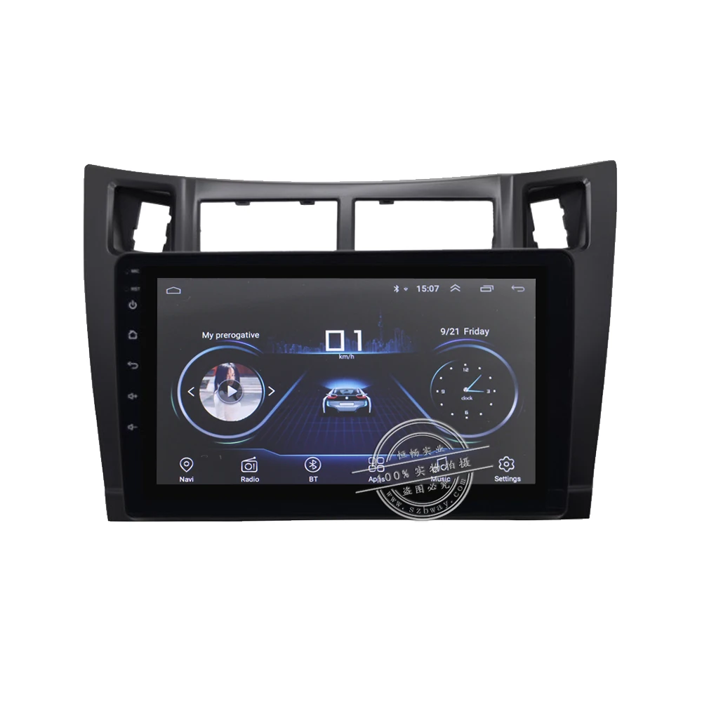 Flash Deal HANG XIAN 9" Quadcore Android 8.1 Car radio Stereo for Toyota Yaris 2008-2011 car dvd player GPS navi car multimedia wifi 1