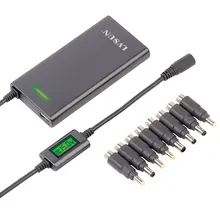 ICV 5-24 V 70 W 15mm ультра тонкий Автоматический Универсальный ноутбук зарядное устройство адаптер питания AC/адаптер с ЖК-дисплеем подходит практически для всех ноутбуков