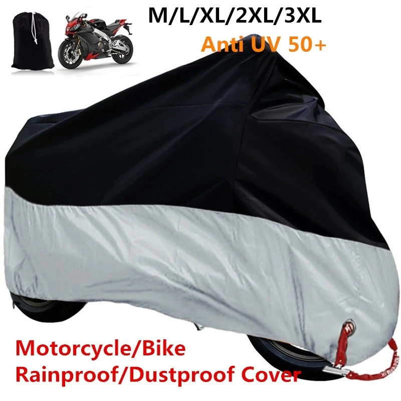 Vehemo UV 50+ крышка мотоцикла Анти-Вор Блокировка отверстие мотоцикл протектор утолщенные покрытия Открытый пылезащитный для водонепроницаемый