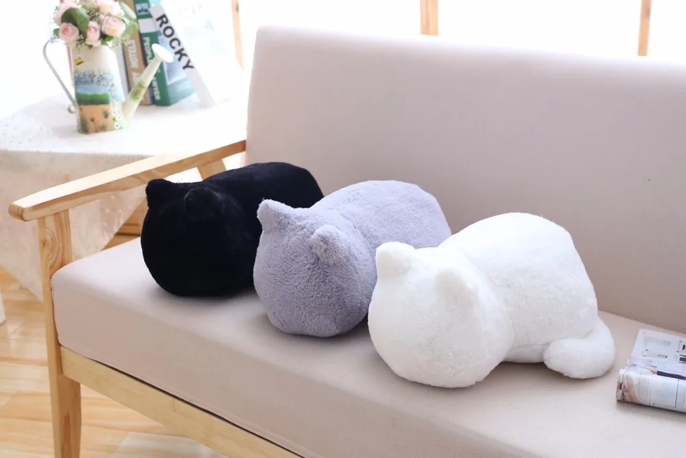 Kawaii Плюшевый игровой комплекс для кошек игрушки укомплектованы милые тень кота куклы, детский подарок кукла милые игрушечные животные 3 цвета украшения дома мягкие подушки