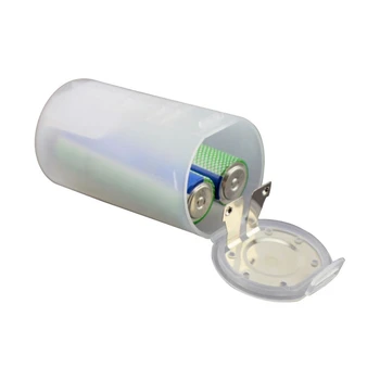 

AA To D Battery Adapter Holder Transparent Converter Case Box