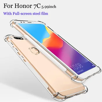 

For Huawei Honor 7C case HD Clear transparent soft Back Cover For Huawei Honor7C case For Honor 7 C LND-AL30 Shell Anti-knock