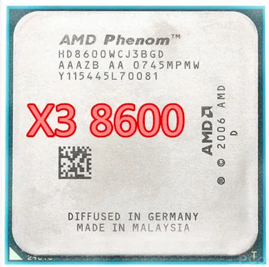 

AMD Phenom X3 8600 x3 8600 2.3GHz Triple Core Processor Socket AM2/AM2+ 940-pin cpu, 95W L3=2M